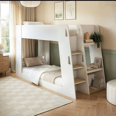Narvik Bunk Bed in White and Oak - Barclay Beds