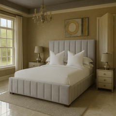 Panel Padded Bed Frame - Barclay Beds