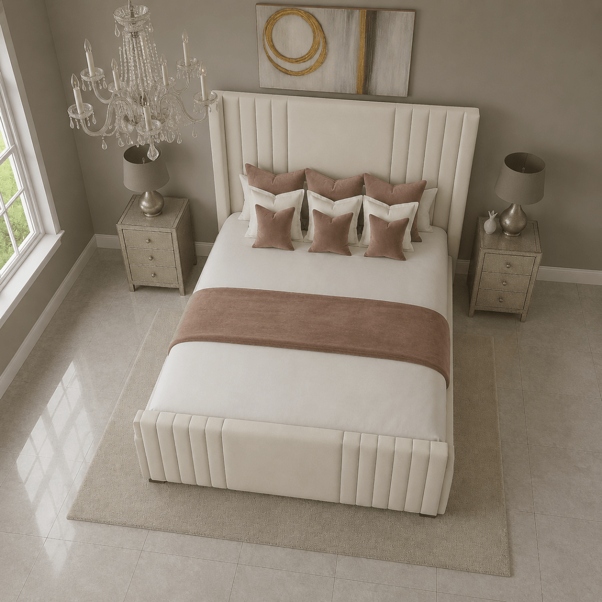 The Valencia Winged Bed Frame - Barclay Beds