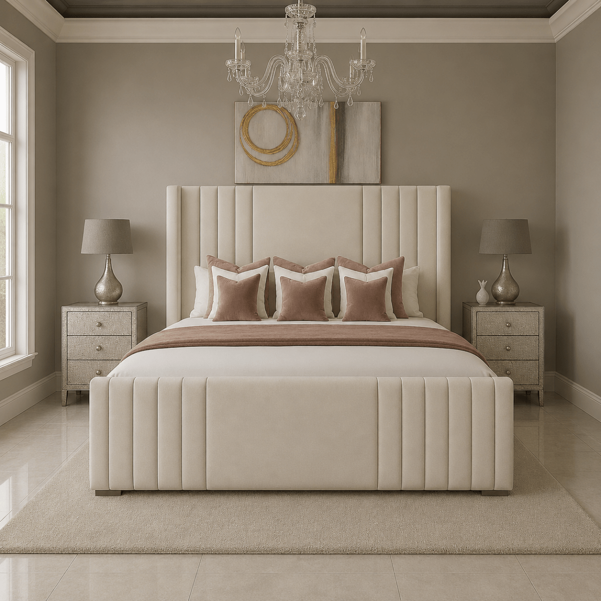 The Valencia Winged Bed Frame - Barclay Beds
