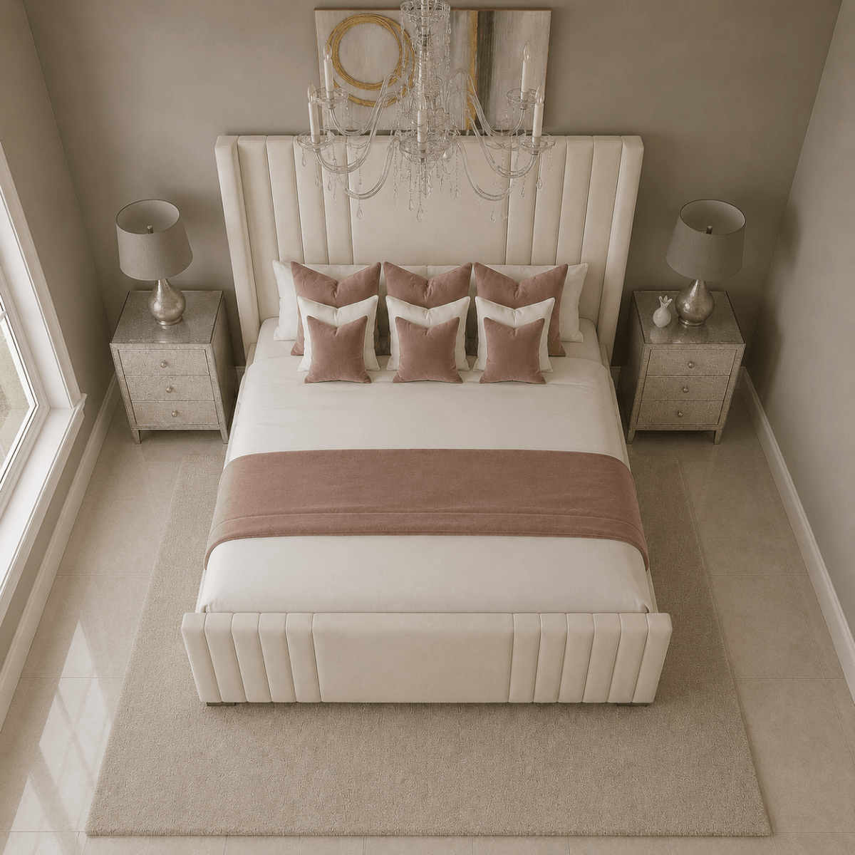 The Valencia Winged Bed Frame - Barclay Beds